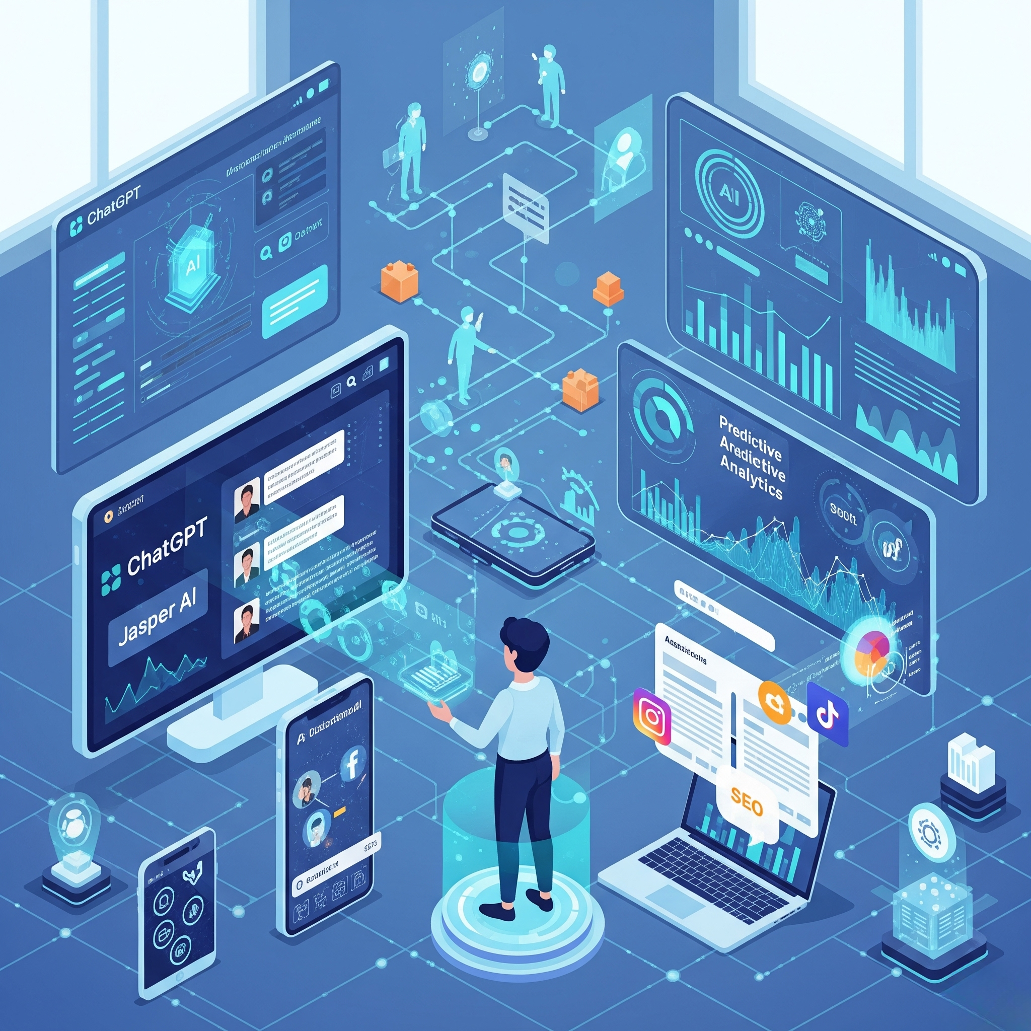 The Future of AI in Digital Marketing: Trends, Tools & Opportunities